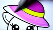 Learn Art l How To Draw and Color Kitten l Kitten with a Hat Kids Drawing Childrens Coloring Videos
