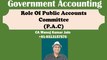 Government Accounts. Role Of Public Accounts Committee.
