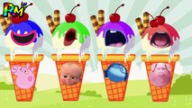 Wrong Mouth Ice Cream Cones Peppa pig Boss Baby  Sing Gunter The A