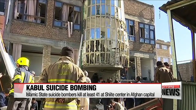 Suicide bombers kill dozens at Shiite center in Afghan capital