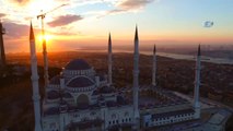 Yüzde 90'lık Kısmı Biten Çamlıca Camii Havadan Görüntülendi
