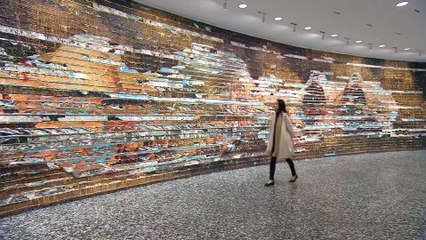 Civil war cyclorama on display at the Hirshhorn museum
