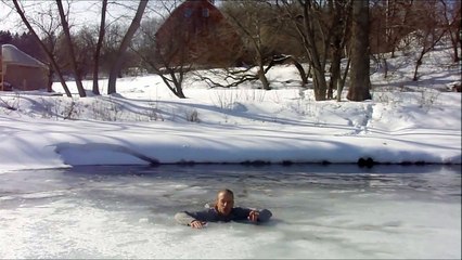 comment se sauver d'une chute à travers la glace