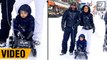 Taimur Ali Khan Enjoying His FIRST Snowfall With Kareena & Saif In Switzerland