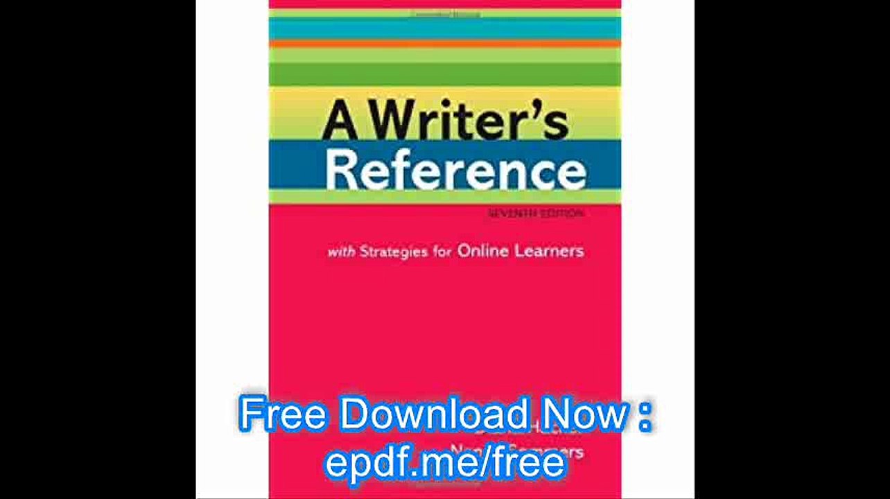 A Writer's Reference with Strategies for Online Learners