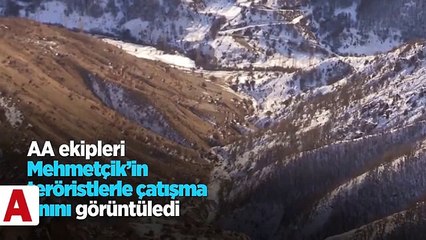 AA ekipleri Mehmetçik'in teröristlerle çatışma anını görüntüledi