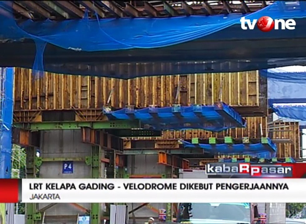 Pengerjaan LRT Kelapa Gading-Velodrome Dikebut