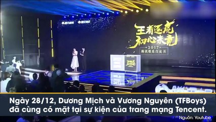 Dương Mịch và Vương Nguyên nhường nhau vị trí trung tâm trên sân khấu