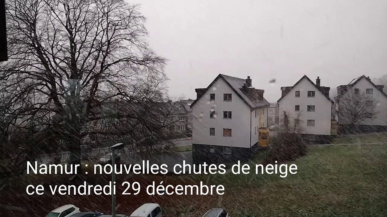 Nouvelles chutes de neige à Namur