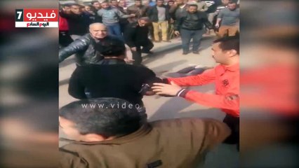 تكاتف أهالى حلوان مع الشرطة فى التصدى للإرهابى أمام كنيسة مارمينا