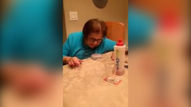Italian grandmother's hilarious reactions as she tries to use Google Home device