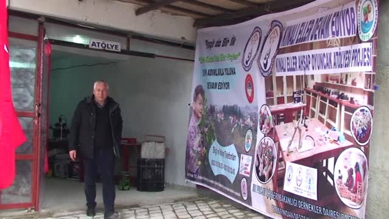 Alaplı'da "Kınalı Eller Ahşap Oyuncak Atölyesi Projesi"