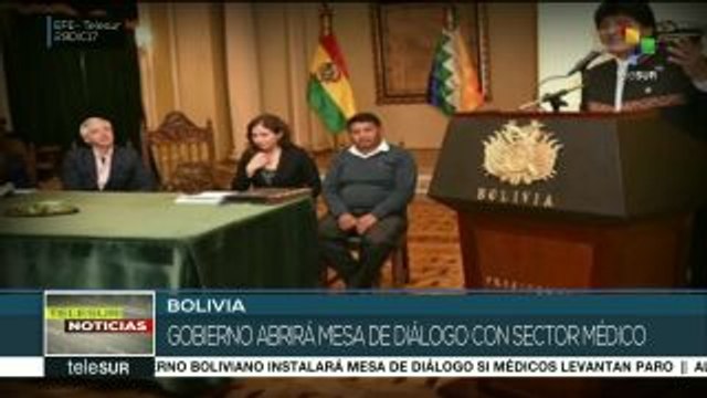 Gobierno boliviano iniciará diálogo si médicos levantan paro