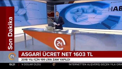 Asgari ücret net 1603 TL