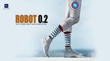 Robot 0.2 Manipulation tutorial in Adobe Photoshop CC by Ju Joy Design Bangla