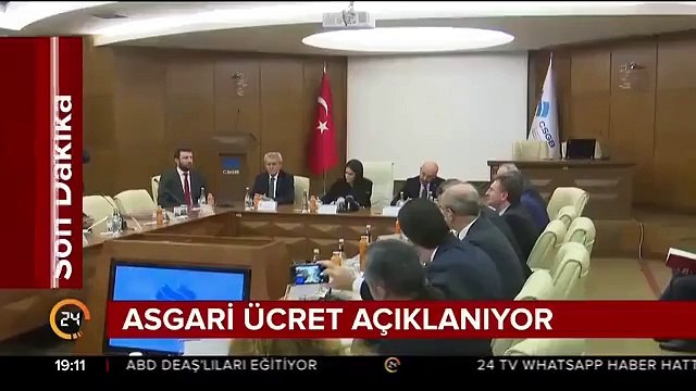 Asgari ücret 2018 yılı için brüt 2 bin 29 lira, net bin 603 lira olarak belirlendi