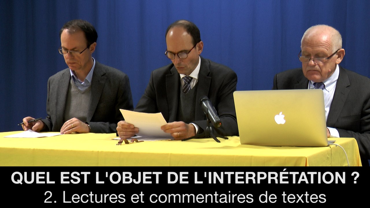 II. Quel est l'objet de l'interprétation ? Lectures et commentaires de textes, Frédéric LAUPIES