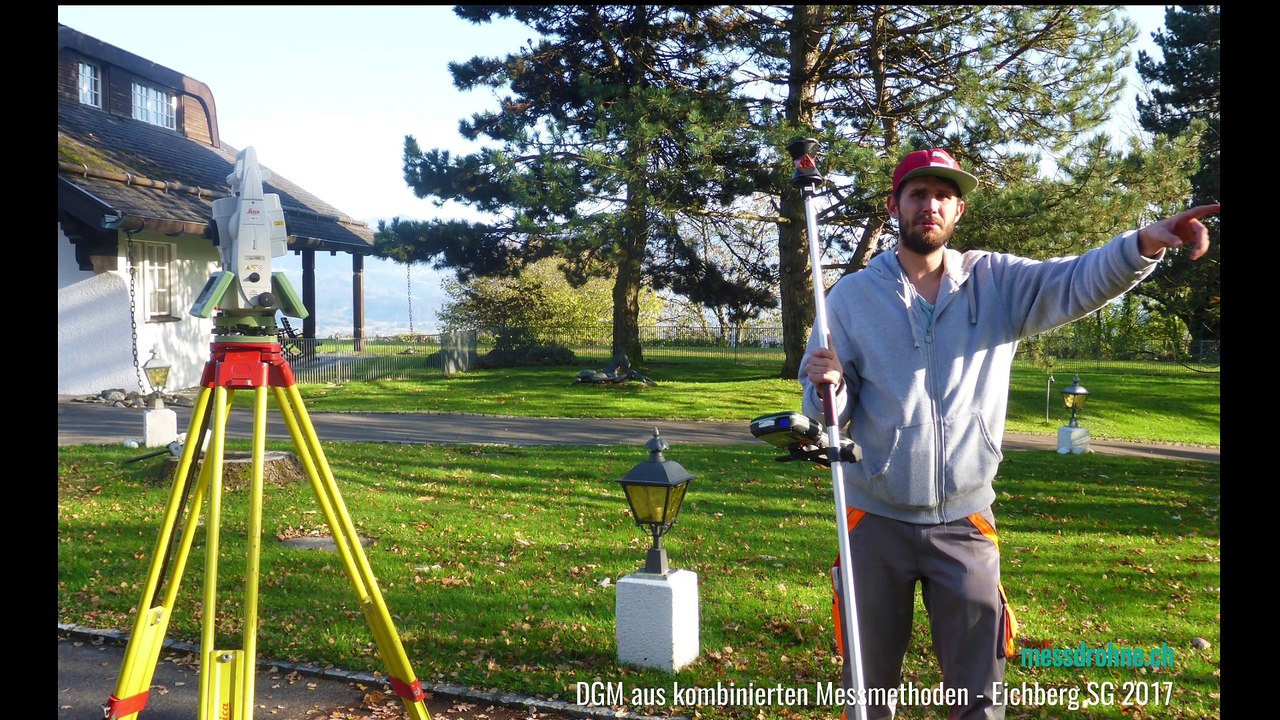Digitales Geländemodell aus kombinierten Messmethoden in Eichberg SG 2017