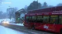 Peak District town cut off by heavy snow