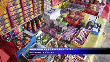 Bomberos de La Lima en contra de la venta de pólvora