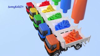 Learn colors Trucks cartoon for children Video