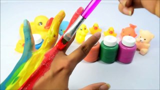 Learn Colors For Children Body Paint Finger Family Song Nursery Rhymes Learning Video _ Haus