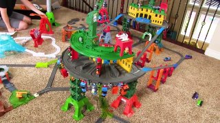 MASSIVE THOMAS TRACKMASTER TRACK! Thomas and Friends with Brio and More _ Fun Toy Trains for Kids-S