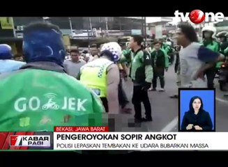 Ojek Online Keroyok Sopir Angkot Mabuk