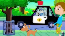 Wheels On The Police Car Nursery Rhymes Songs For Kids Car Rhyme Kids Tv N