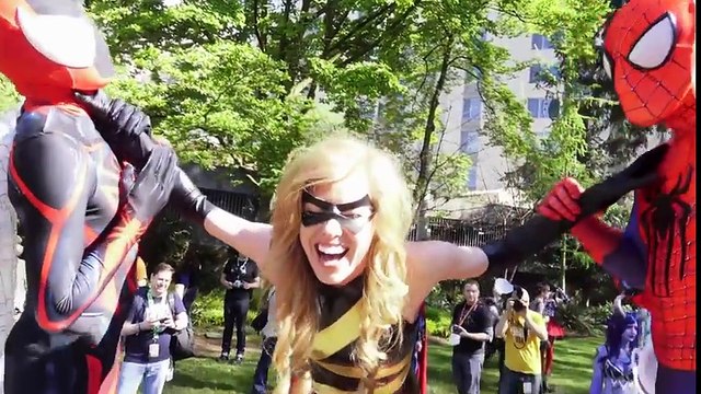 SPIDER-MAN Spider-Verse meets AVENGERS (Real Life Superhero Movie) TheSeanWardShow | Superheroes | Spiderman | Superman | Frozen Elsa | Joker