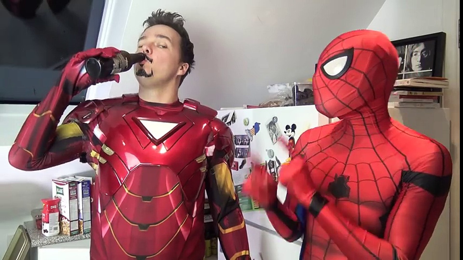 SPIDER-MAN & IRON MAN - That's Not a Hug! Homecoming Trailer Parody |  Superheroes | Spiderman | Superman | Frozen Elsa | Joker - video Dailymotion