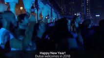 Dubai New Year's Eve 2018 - Light Show From Burj Khalifa