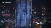 Dubai New Year 2018: midnight light show at the Burj Khalifa