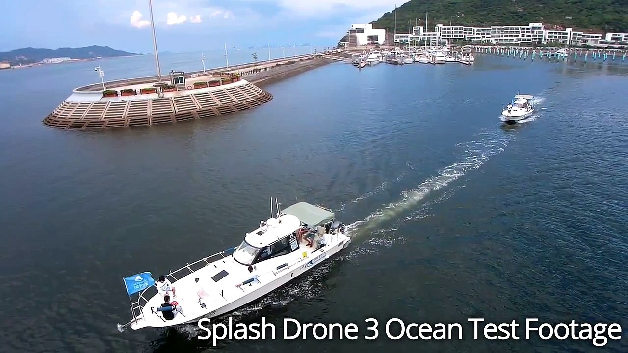 Splash Drone 3 Camera Test - Ocean Boat Footage