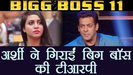 Bigg Boss 11: BAD NEWS!!! TRP falls after Arshi Khan's EVICTION | FilmiBeat