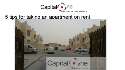 5 tips for taking an apartment on rent