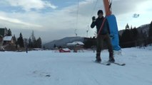 Artvin Atabarı Kayak Merkezi'nde Kayak Sezonu Açıldı
