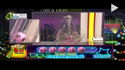 PCSO 9 PM Lotto Draw, December 30, 2017