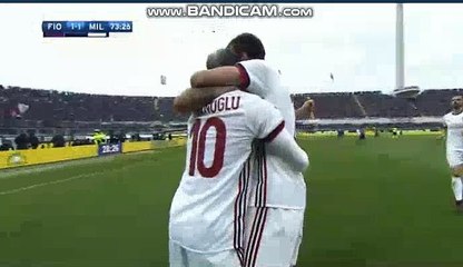 Hakan Calhanoglu Goal - Fiorentina 1-1 Milan 30.12.2017