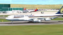 Singapore Airlines A340-300 Incheon to Singapore [FSX HD]