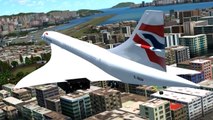 British Airways Concorde Kai Tak Landing [FSX HD]