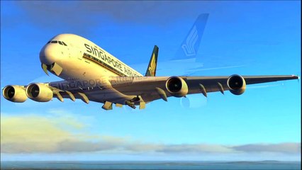 Singapore Airlines Airbus A380 Singapore Landing [FSX HD]