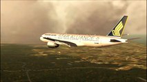 Singapore Airlines Boeing 777 Narita Landing [FSX HD]