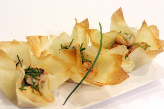 Croustillant de noix Saint-Jacques