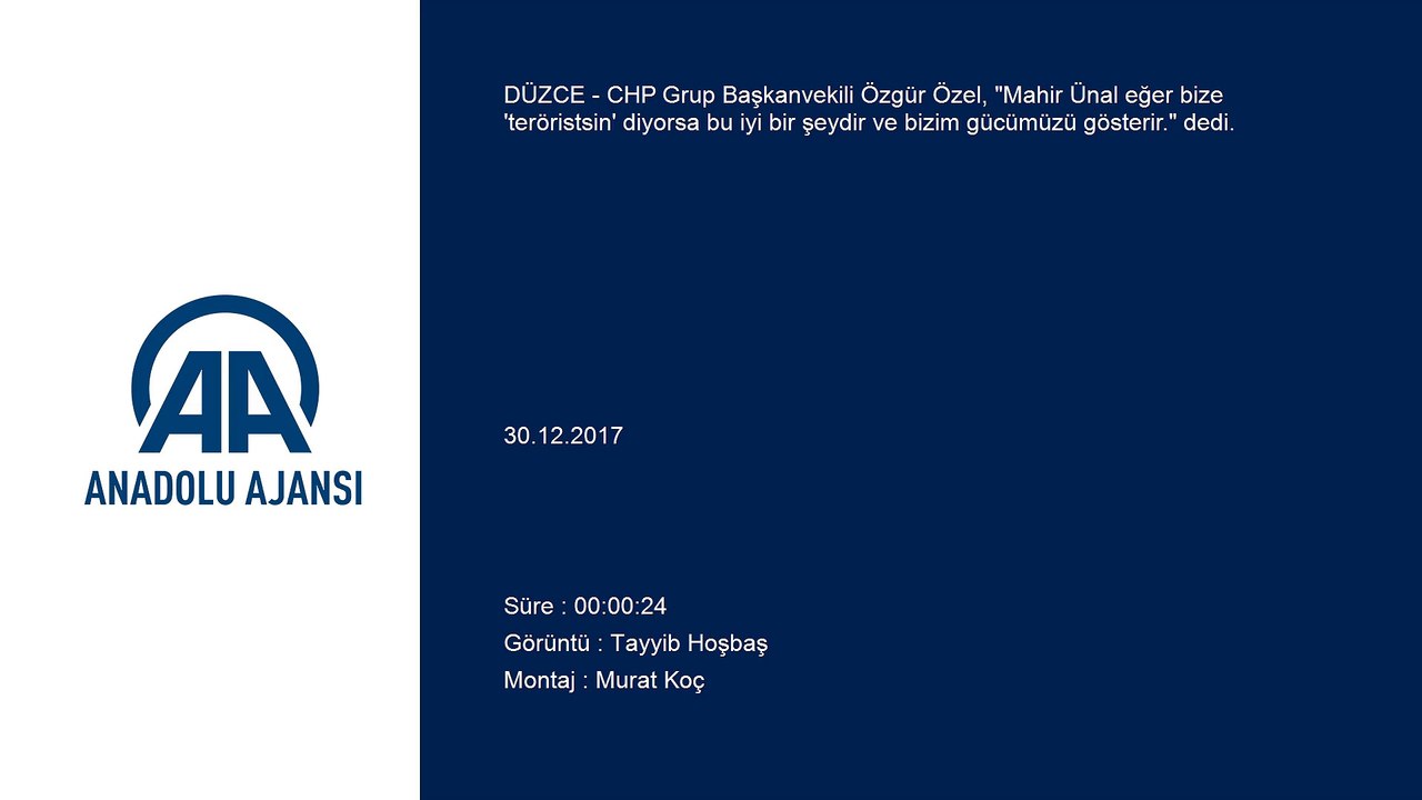 CHP Düzce Olağan İl Kongresi - CHP Grup Başkanvekili Özel - DÜZCE