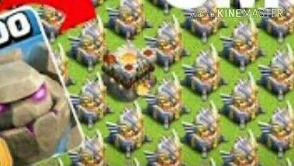 1000+golem V/S eagle artillery  coc LASTEST private server attack 2018.