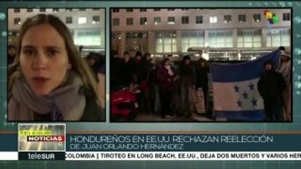 Download Video: Hondureños en EEUU rechazan reconocimiento de JOH como pdte. electo