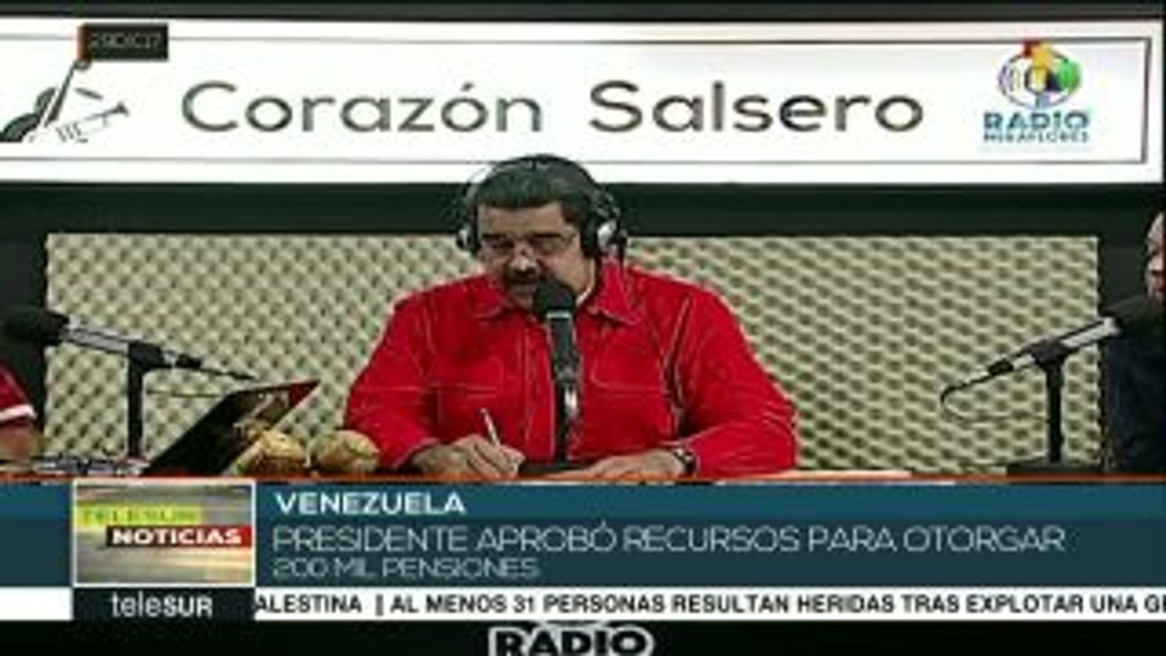 Venezuela: aprueba Maduro fondos para 200 mil nuevas pensiones