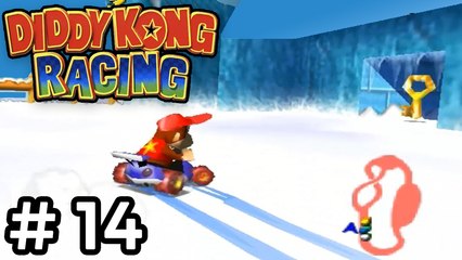 Diddy Kong Racing - #14 [Snowball Valley] Bifurcação e chave