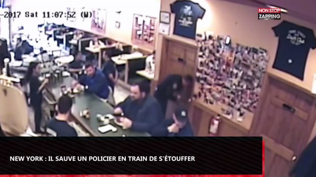 New York : Un client d’un restaurant sauve un policier en train de s’étouffer (Vidéo)